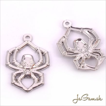 Prívesok CHIRURGICKÁ OCEĽ Pavúk 29x20mm, 1ks (ch1476)